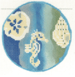 Kelly Clark Needlepoint - Water n' Shoes Round